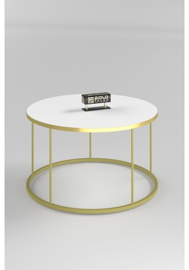 Orta Sehpa Terra Lüx Gold Beyaz