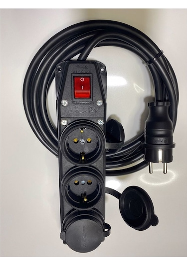 Mutlusan 3'lü Anahtarlı Priz 3x1.5 mm Uzatma 7 MT