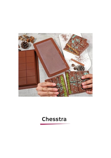 Esnek Bpa İçermez Yüksek Isı Dayanıklı Meşhur Dubai Çikolata Silikon Kalıbı 3 Adet Çok Renkli