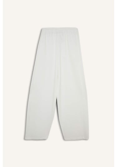 Defacto Coool Barrel Fit Geniş Paça Eşofman Altı F3364ax25auwt32 Beyaz