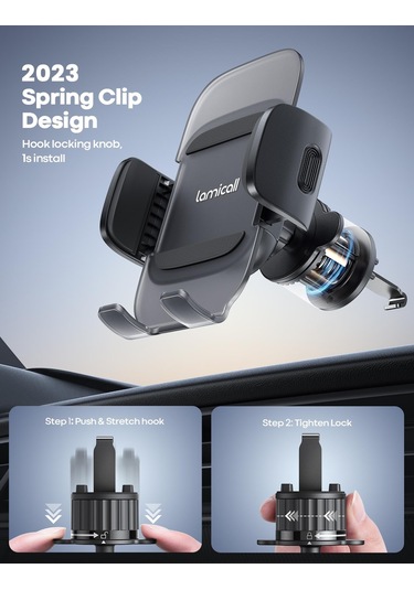 Lamicall Araç Içi Cep Telefon Tutucu Menfez Havalandirmaya Takilan Cv09