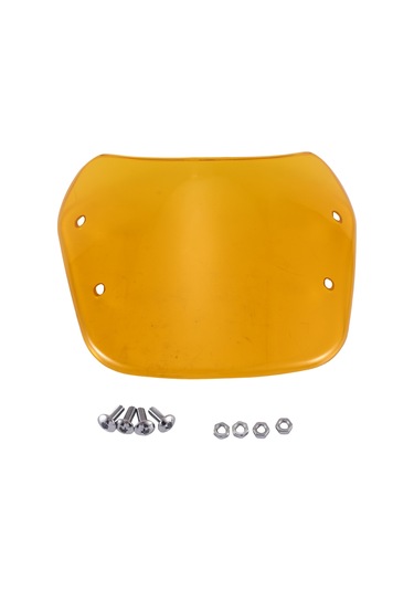 Nayomiglow 1 Takım Motosiklet Ön Camı 5-7 İnç Far Rüzgar Deflektörü Ön Camı Evrensel Honda Yamaha Kawasaki Suzuki İçin