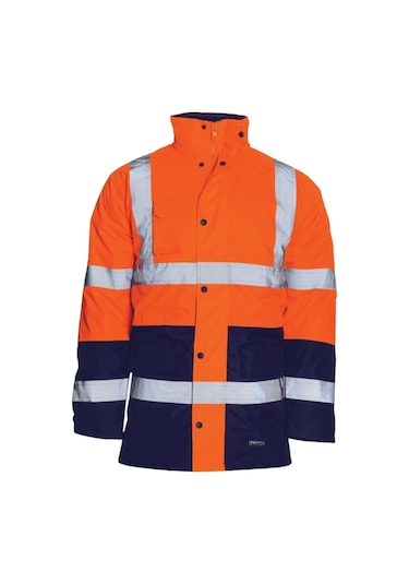 Myform 4121 5in1 Parka Lacivert-turuncu Xl Turuncu - Lacivert
