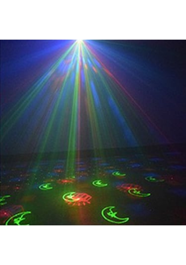 Cbtx Noel Taşınabilir Lazer Işığı Ses Sahne İçin Saplı Uzaktan Kumanda İç Mekan Işığı