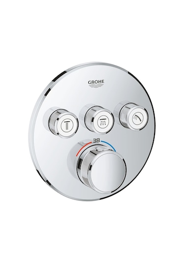 Grohe Smartcontrol Üç Valfli Termostatik Duş Bataryası 29121000 Krom