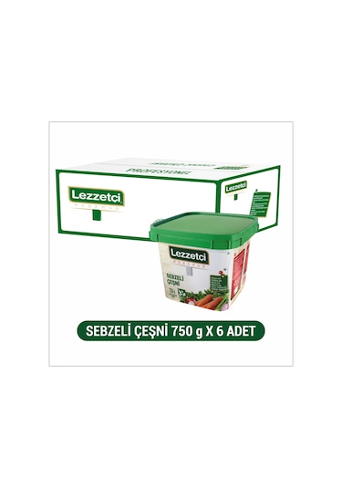 Lezzetçi Sebzeli Çeşni 6 x 750 G