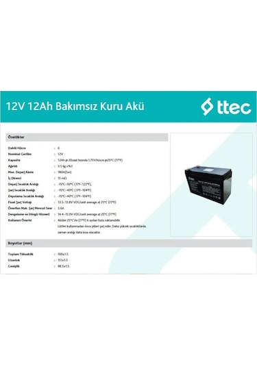 12 Volt 12 Amper Pilsan Uyumlu Oyuncak Araba Jeep Akülü Araba Aküsü Pili Batarya 12v 12ah Akü 20hr