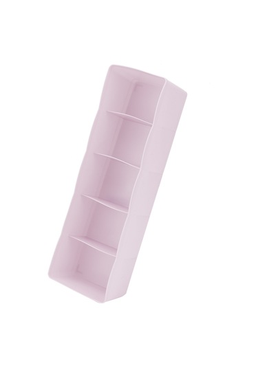 Skycity Plastik Çekmecelik Bölmeli Organizer - Çorap, Büste, Kravat, Kozmetik Saklama Kutusu - Pembe - Dayanıklı Ve Organizasyon Helper Pembe
