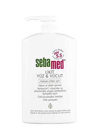 Sebamed Likit Yüz ve Vücut Temizleyici Jel 1 L