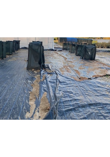 Morilu Sera Taban Örtüsü 90 GR Siyah - Yabani Ot Örtüsü - Jüt Malç Örtüsü - Ağaç Koruma Örtüsü