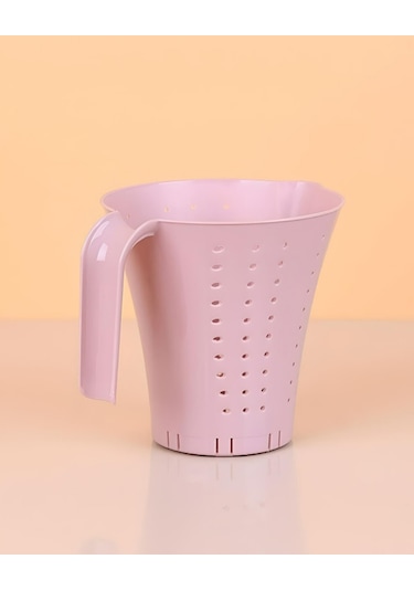 Pratik Plastik Pirinç Ve Kavanoz Süzgeçleri Pembe