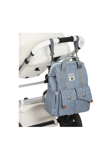 Novahub Moveevo Adresli Sırt Çantası - Kapasiteli, Çok Amaçlı İnsular Bez Mavi