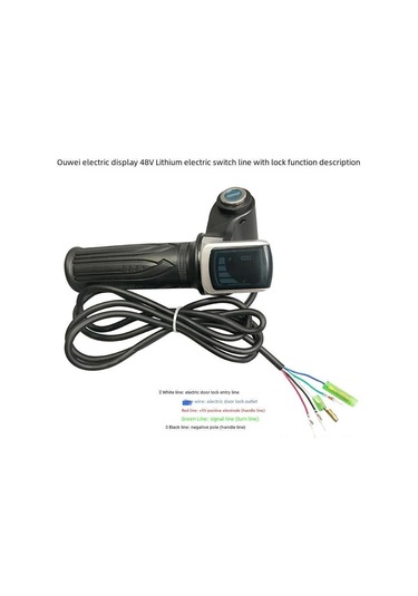 Padalink 36v Elektrikli Araç Lcd Hız Kontrol Cihazı: Akü Göstergeli, Kilitleme Fonksiyonlu Gaz Tutucu