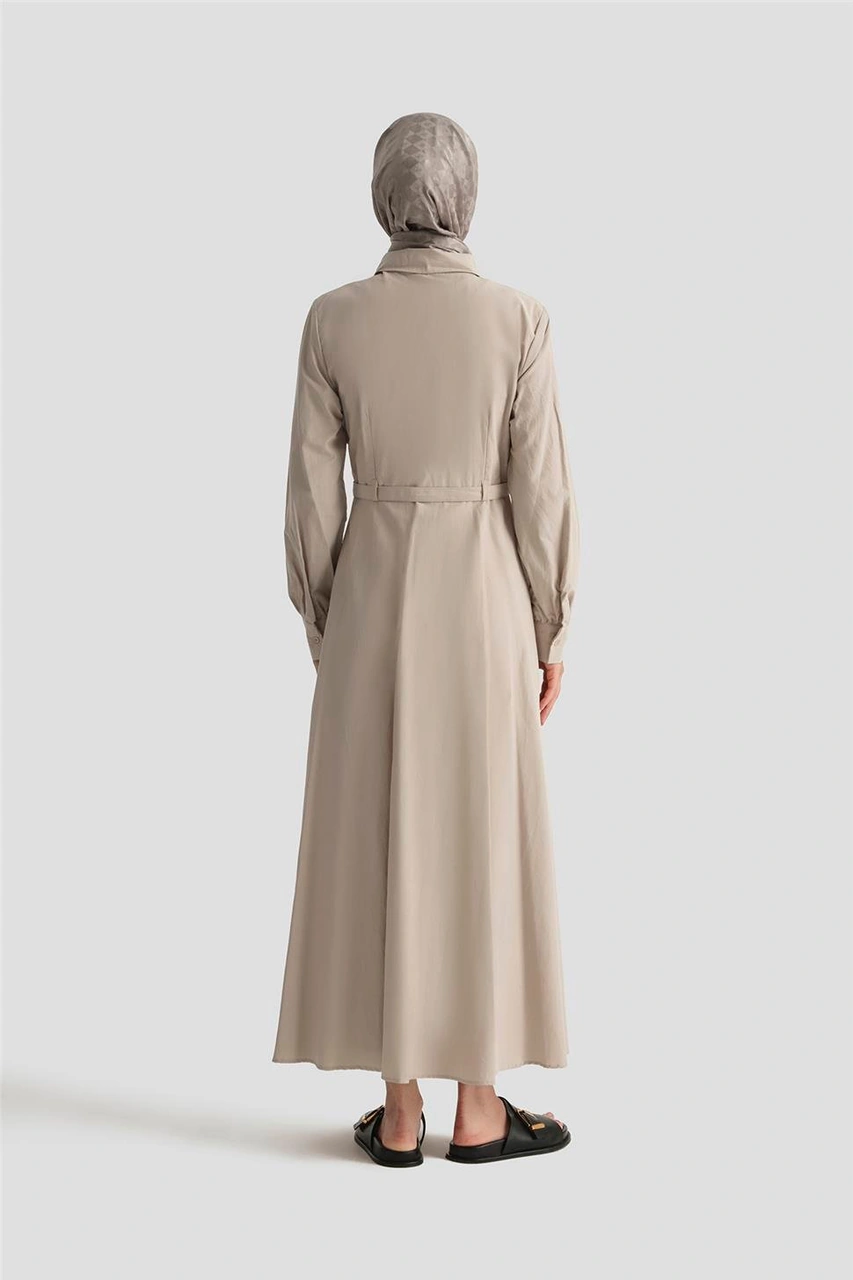 Armine Elbise 25yd9178 Bej Bej