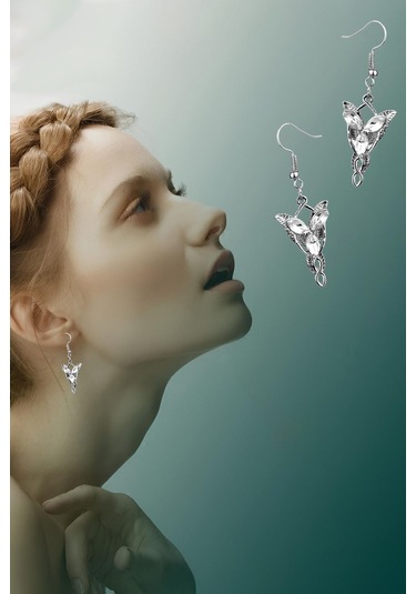 Chavin Gri A-leaf Lord Of The Rings Arwen Evenstar Küpe Eu80 Gri