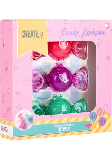 Create It 3'lü Dudak Balmı Seti - Candy Explosion
