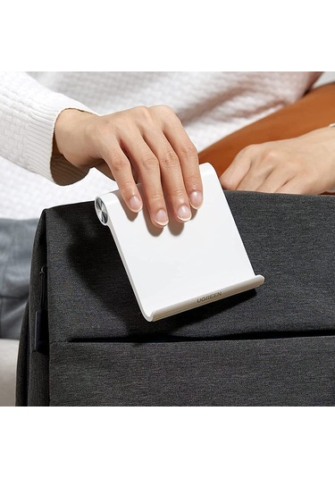 Cbtx Ugreen 50748 İpad Pro 11 İle Uyumlu Telefon Tutucu İpad Mini 6 Air İphone 13 Pro Max Galaxy S21 - Beyaz