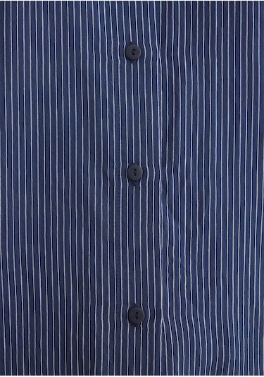 Mavi - Çizgili Lacivert Gömlek 1210683-80736 Lacivert
