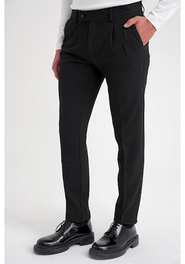 P 1205 Pantolon Comfort Siyah Siyah