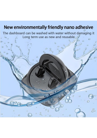 Yifomall Araç İçin 360 Derece Dönebilen, Kaymazsız Abs-silikon Telefon Tutucu - Navigasyon Ve Konuşma İçin Kolay Kurulumlu Siyah Zm-17