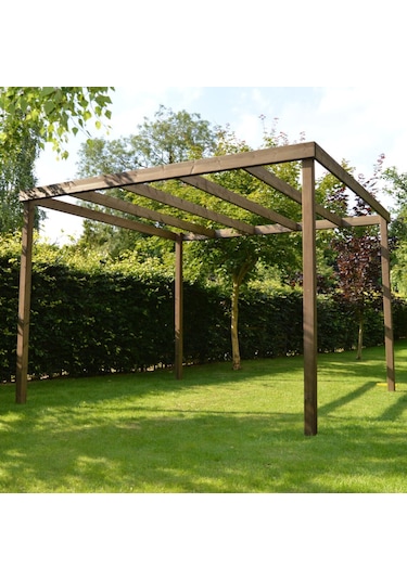 Ahşap Smart Pergole Tente Çardak 250x250 Cm