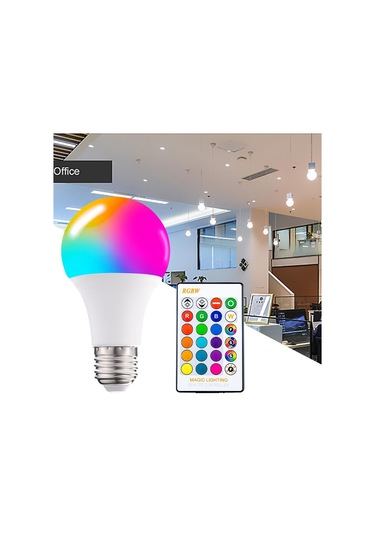 Homyl E26 E27 Rgb Led Ampul Ev Partisi Için 16 Renk Değişimi 60x120mm-5w