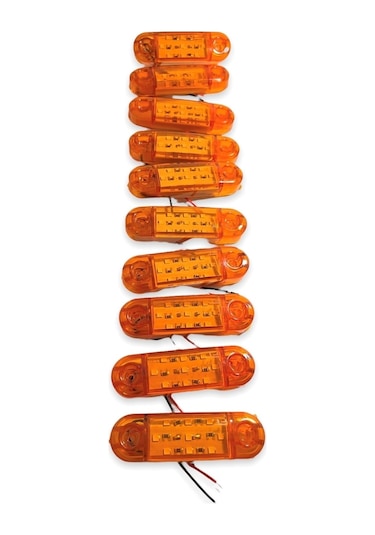 Ahmet Otomotiv 10 Adet Tombul Parmak Led Sarı 12v-24v