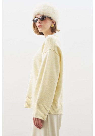 Chunky Oversıze Kazak Sarı Sarı