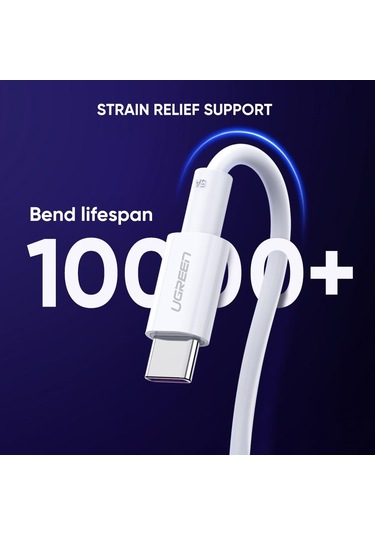 Huawei İçin Ugreen 1m P30 P20 Supercharge C Tip C Kablosu 5a Hızlı Şarj Usb C Veri Kablosu