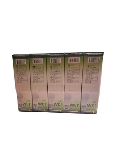 10'lu Uzlight 13w E27 Duy Led Ampul, 3000k Sarı Işık -
