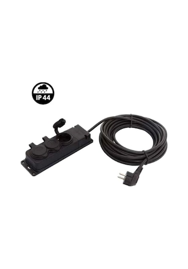Bylion Seyyar Uzatma Kablosu 3'lü 10 M Grup Priz 3 x 2.5 MM