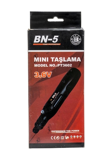Bn5 Pt3602S Şarjlı Mini Taşlama Gravür Makinası Hobi Seti 13 Parç