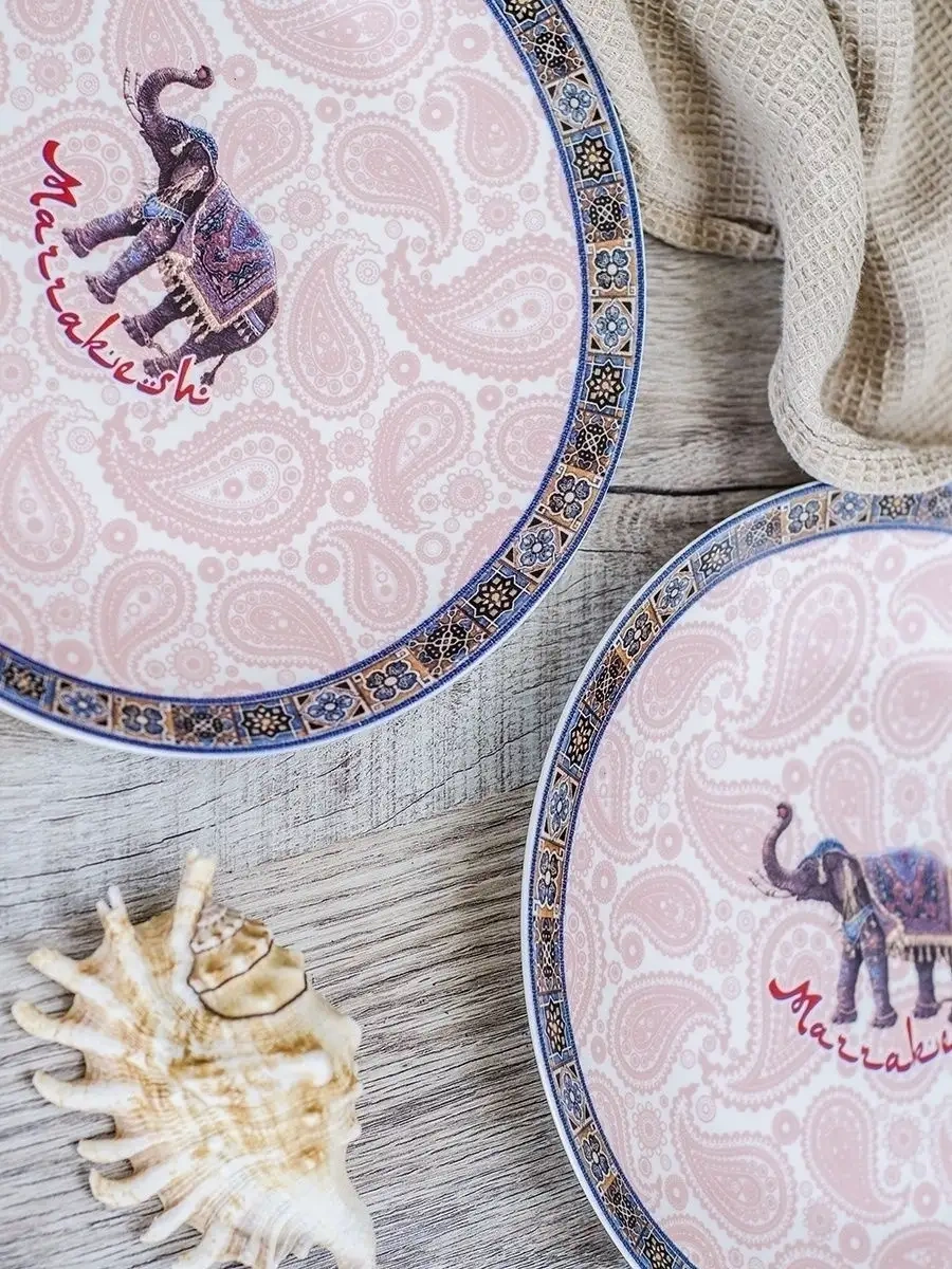 Gift'n'home Marrakech Mutfak Yemek Takımı 20 Cm Yemek Tabakları 5449877 Açık Kahverengi