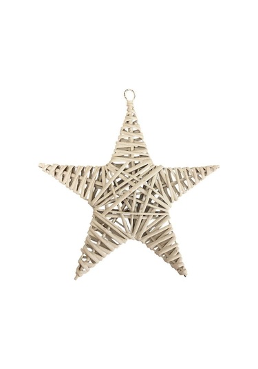 Dekoratif Yıldız Beyaz 15 Cm