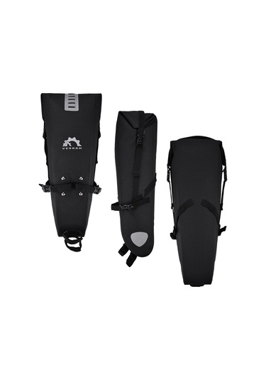 Padalink Su Geçirmez 10l Bisiklet Sele Çantası - Pvc/tpu Malzeme, Ayarlanabilir, Dağ Ve Yol Bisikletleri İçin Siyah