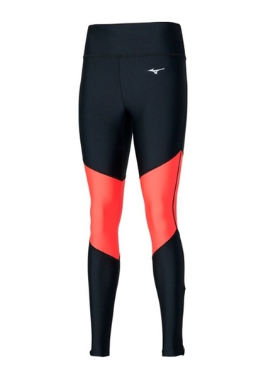 Impulse Core Long Kadın Tayt Siyah - Turuncu Siyah