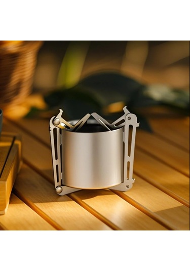 Jeehugo Tomshoo Titanlı Çevrimiçi Çalışabilir Dış Mekan Alkollü Ocak, Ayarlanabilir Ayaklı, Sıvı-katı Kullanım, Kamp İçin Taşınabilir Alet Çok Renkli