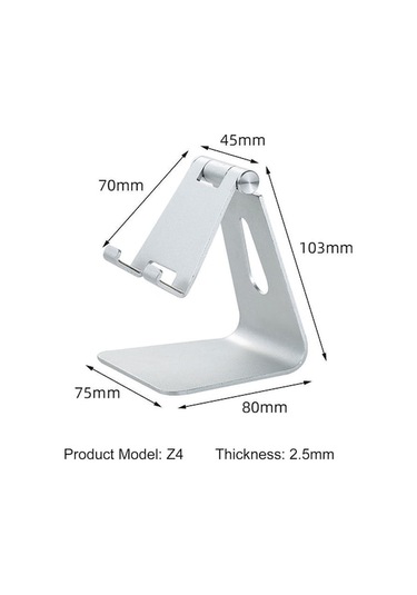 Springsun Selfie Çubuğu Z20 Ayarlanabilir Cep Telefonu Standı Katlanabilir Masaüstü Telefon Tutucu Alüminyum Alaşım 270 Döndürülebilir A