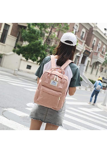 Suofeng Kolej Stili Nylon Çanta - Su Geçirmez Gri Pembe, Öğrenci Okul Çantası, Hafif Ve Dayanıklı, Modern Tasarım Çok Renkli Suofeng Kolej Stili Nylon Çanta - Su Geçirmez Gri Pembe, Öğrenci Okul Çantası, Hafif Ve Dayanıklı, Modern Tasarım Çok Renkli