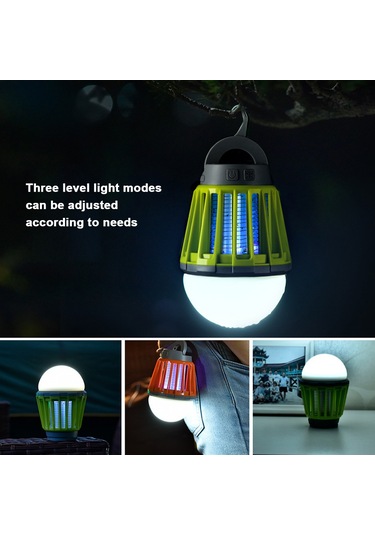 Tenfowee "taşınabilir Kamp Lambası Ve Sivrisinek Kovucu - Su Geçirmez, Usb Şarjlı, 3 Renk Seçeneği" Çok Renkli