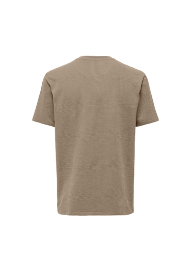 Only & Sons Kian Erkek Bej Tişört 22028692-slg Krem