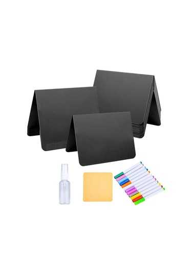 Suntek 20 Adet Mini Kara Tahta Işaretleri Gıda Masa Işaretleri