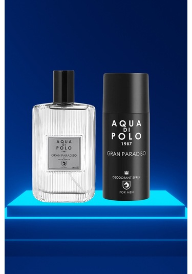 Aqua Di Polo 1987 Gran Paradiso Erkek Parfüm EDP 50 ML + Gran Paradiso Erkek Sprey Deodorant 150 ML