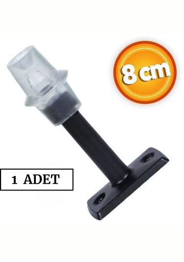 Kapı Kolu Stoperi Tamponu Siyah Durdurucu Tutucu Tutacağı Plastik