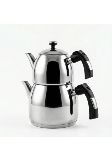 Amboss Tea Dora Büyük Boy Çaydanlık Takımı Gümüş