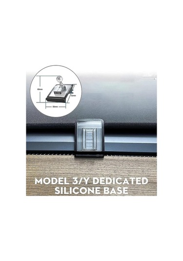 Moly Tesla Model 3/y 2018-2021 Otomatik Kilitleme Telefon Tutucu, 360 Döner, Hava Deliklerine Uygun, Tpe+metal