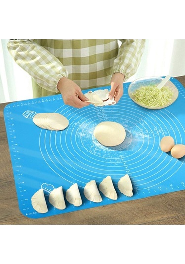 River World 40x50 CM Silikon Ölçekli Kullanımı Kolay Hamur Açma Ma