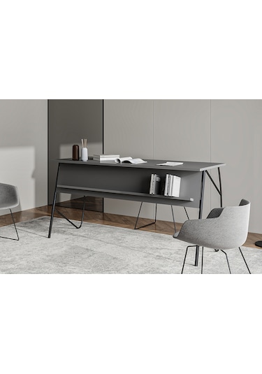 Ella Ofis Masası 150cm Antrasit
