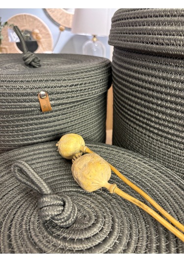 Victor Çok Amaçlı Düzenleyici Kapaklı Sepet,kapaklı Saksılık,kapaklı Organizer 26-20, Küçük Boy Antrasit