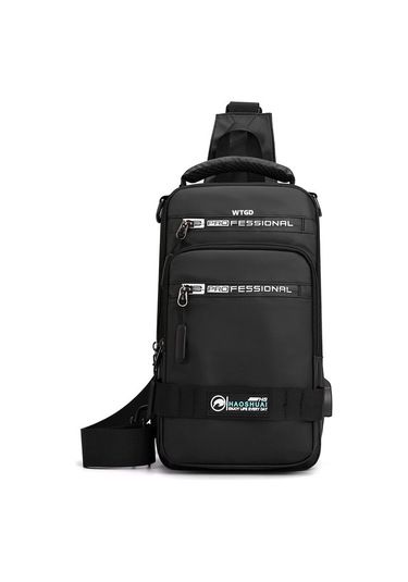 Dayanıklı Suya Dayanıklı Sırt Çantası - Hafif Ve Pratik Tekli Çanta Modeli Siyah